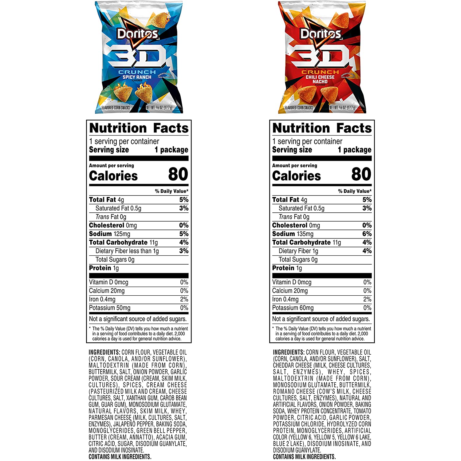 Doritos 3D Crunch/ Spicy Doritos/ Lay's Mini - Flavor Variety Packs - COKOYAM
