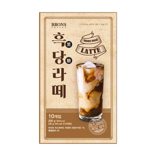 HaiTai Brown Sugar Milk Latte Powder Stick Pack (20g x 10 Packs) - COKOYAM