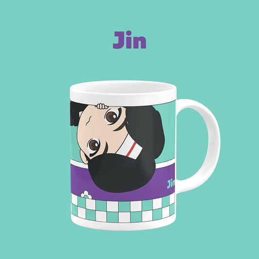 BTS TinyTAN Peek A Boo Mug Cup - Jin - COKOYAM