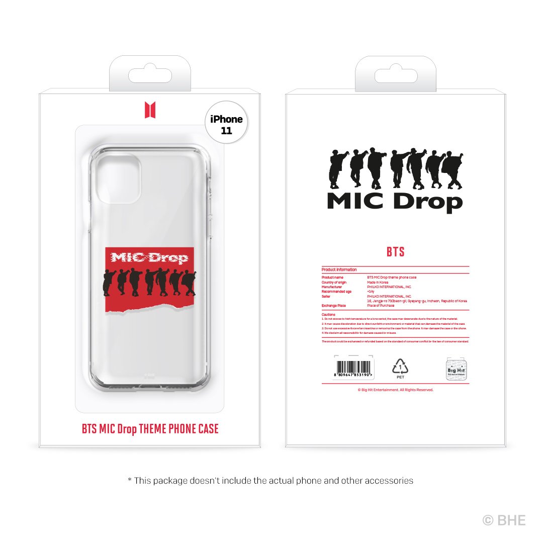 BTS MC Drop Clear TPU iPhone 11 Case - COKOYAM