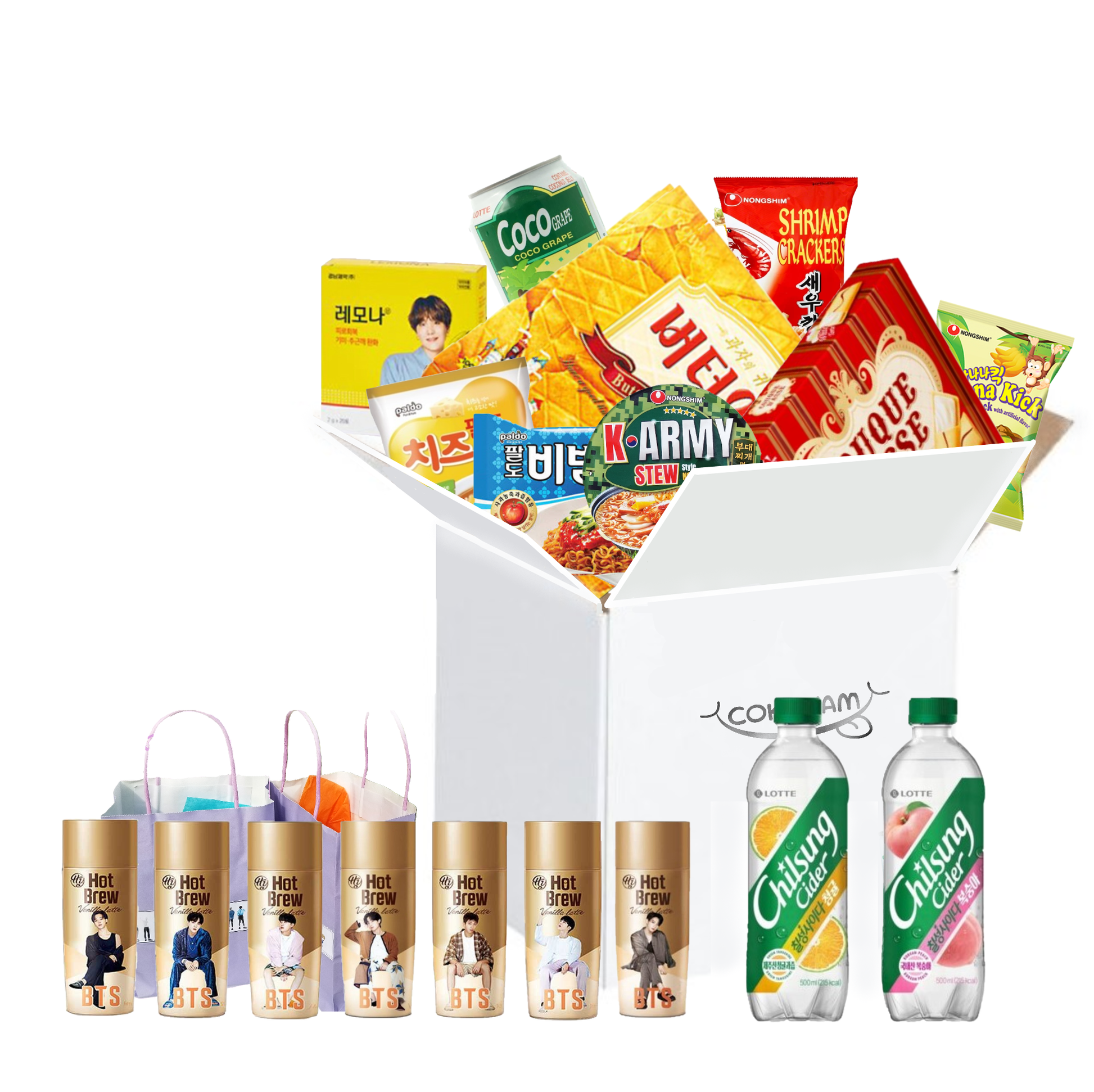 COKOYAM 2021 New BTS Care Korean Special Snack Gift Box (3 Options) - [Discounted Item] - COKOYAM
