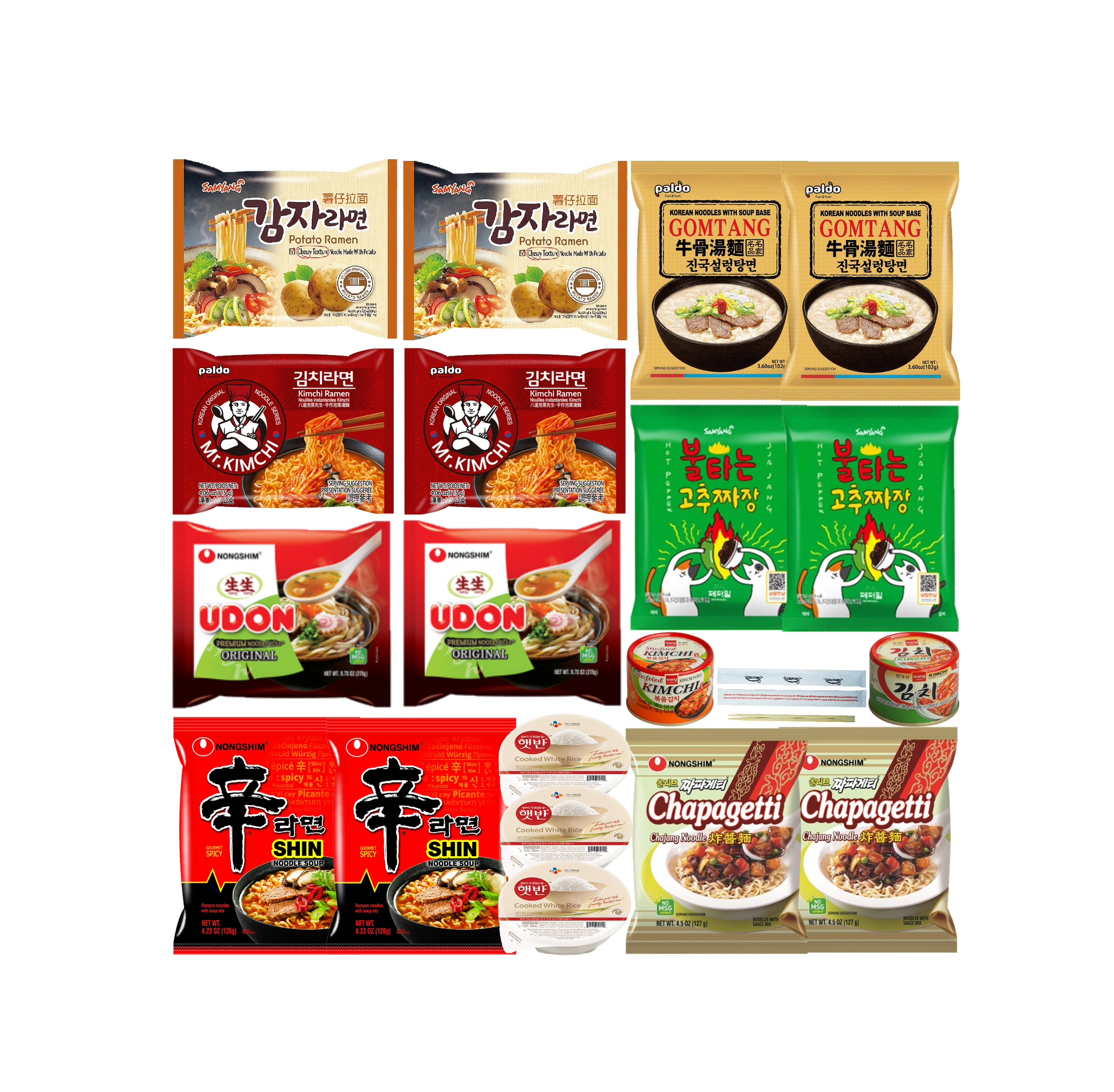 COKOYAM Korean Ramen Combo for Dorm Life #AA, #BB, #CC - [Discounted Item] - COKOYAM