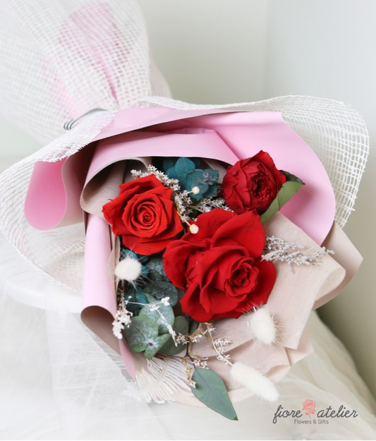 FIORE ATELIER Preserved Fresh Luxury Rose Bouquet for Valentine Day Gift - [Free Shipping Item] - CoKoYam