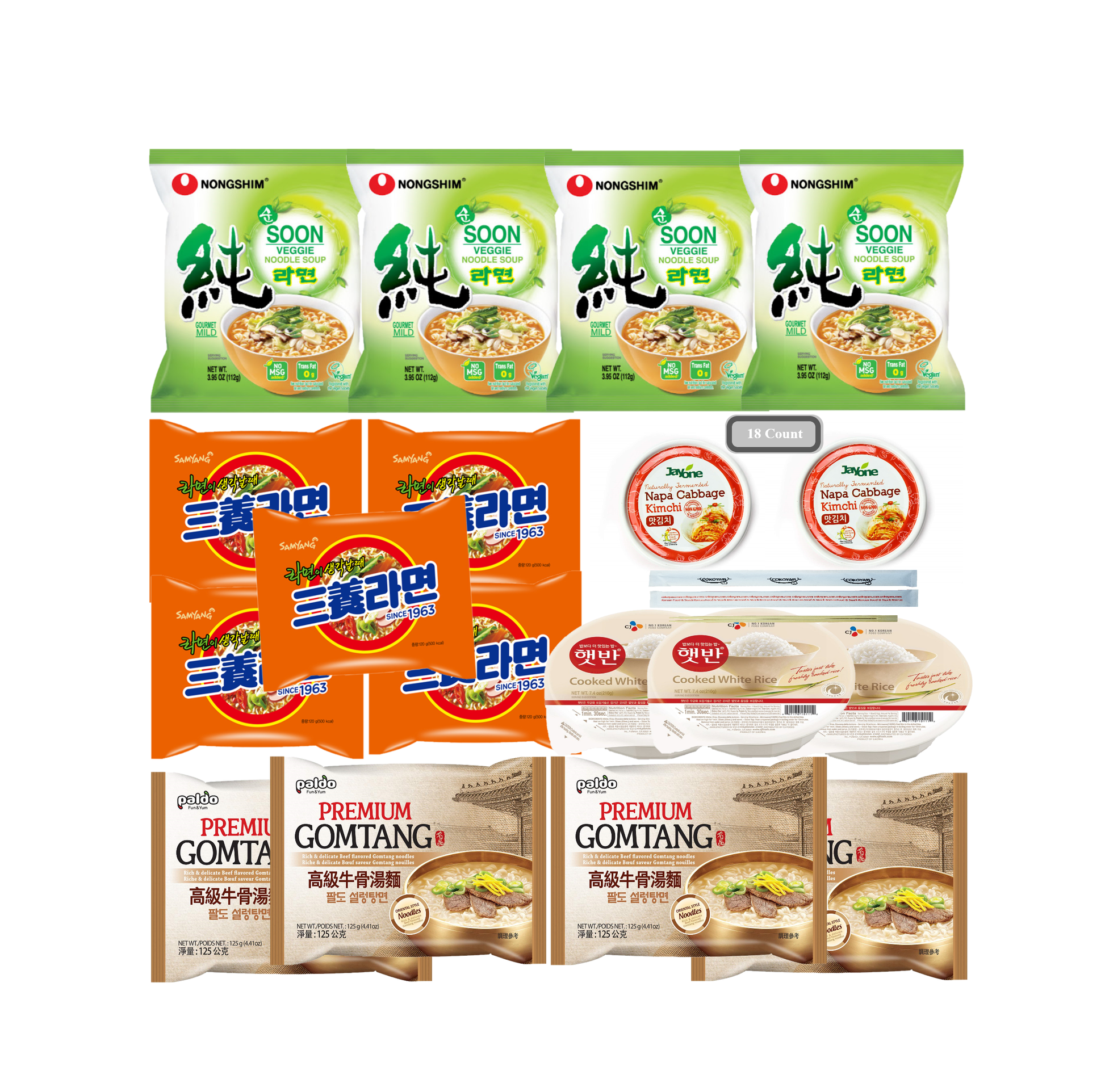 COKOYAM Korean Ramen Combo for Dorm Life #AA, #BB, #CC - [Discounted Item] - COKOYAM