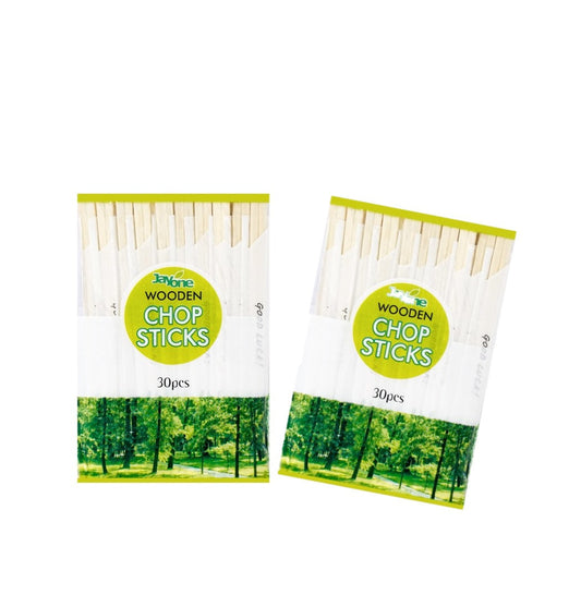 Jayone Wooden Chop Sticks (30 Pairs x 2Pack) - CoKoYam