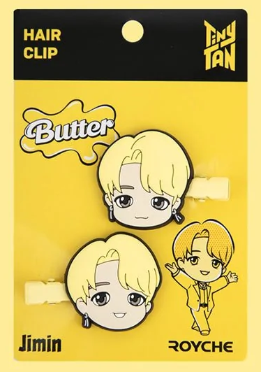 BTS TinyTan BUTTER PIN CLIP (Pair)