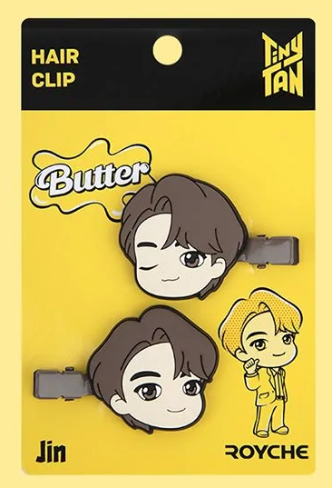 BTS TinyTan BUTTER PIN CLIP (Pair)