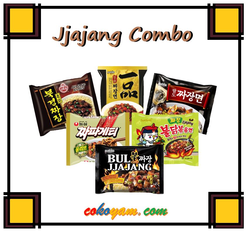 COKOYAM Korean Jjajang Ramen Combo (6 Flavors Ramen) (Jajangmyeon) - [Discounted Item] - CoKoYam