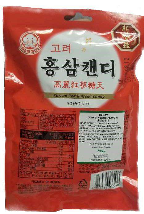 Mommos Korea Red Ginseng Candy (100g) - CoKoYam