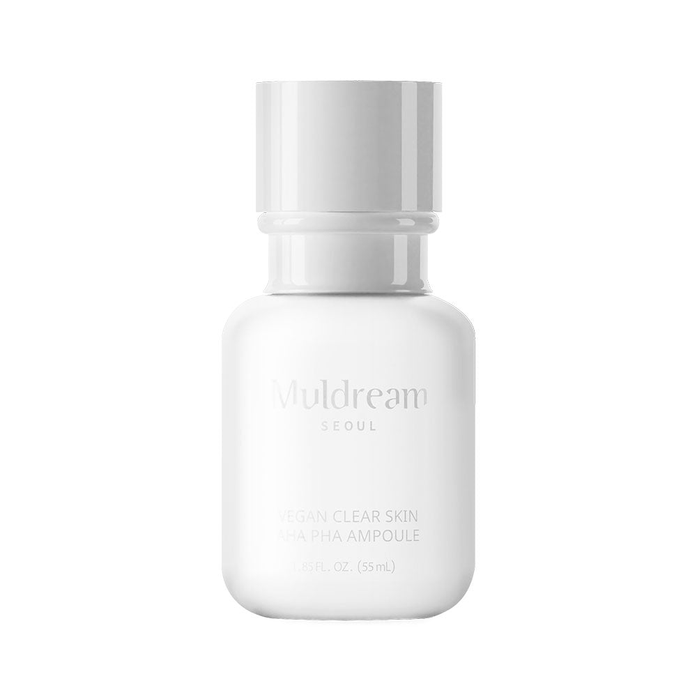 Muldream Vegan Clear Skin AHA PHA Ampoule (55ml) - [Discounted Item] - CoKoYam