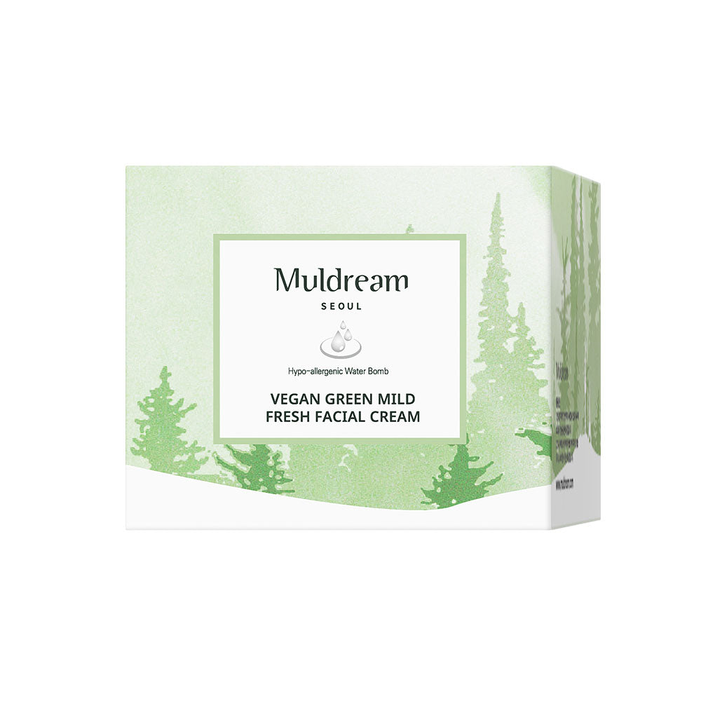 Muldream Vegan Green Mild Fresh Facial Cream (60ml) - [Discounted Item] - CoKoYam