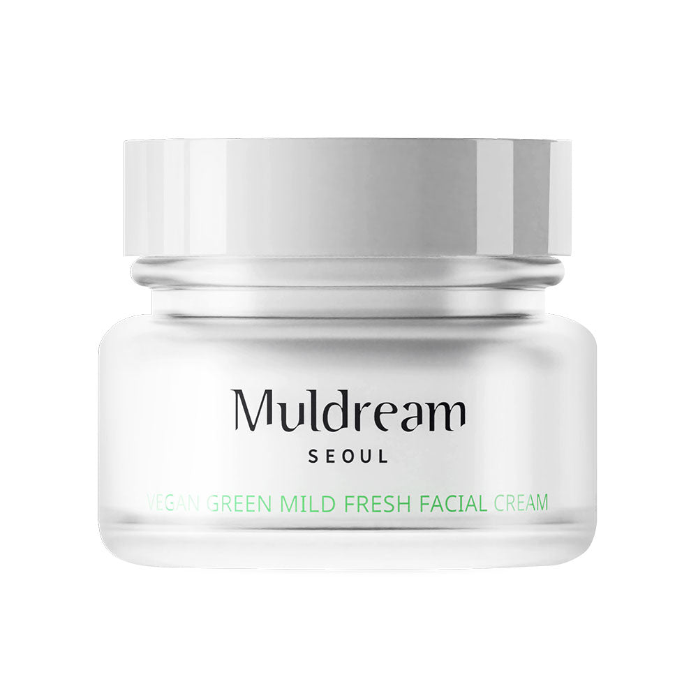 Muldream Vegan Green Mild Fresh Facial Cream (60ml) - [Discounted Item] - CoKoYam