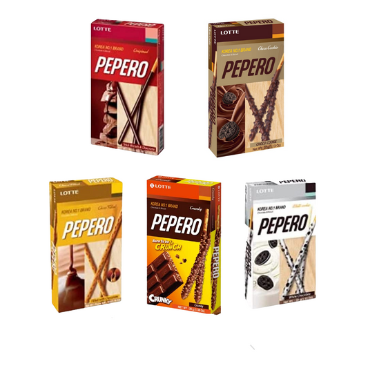 Lotte Pepero 5 Combo (5 flavor-193g) - [Discounted Item] - COKOYAM