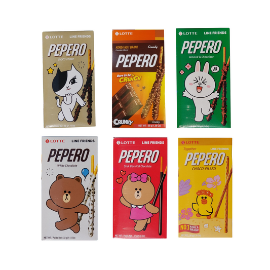 Lotte Pepero 6 Combo (6 flavors-232g) - CoKoYam