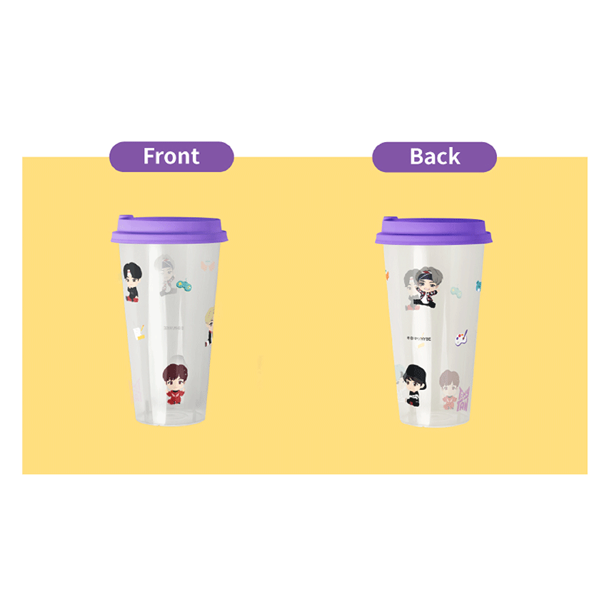 BTS TinyTAN Clear Reusable Tumbler - COKOYAM