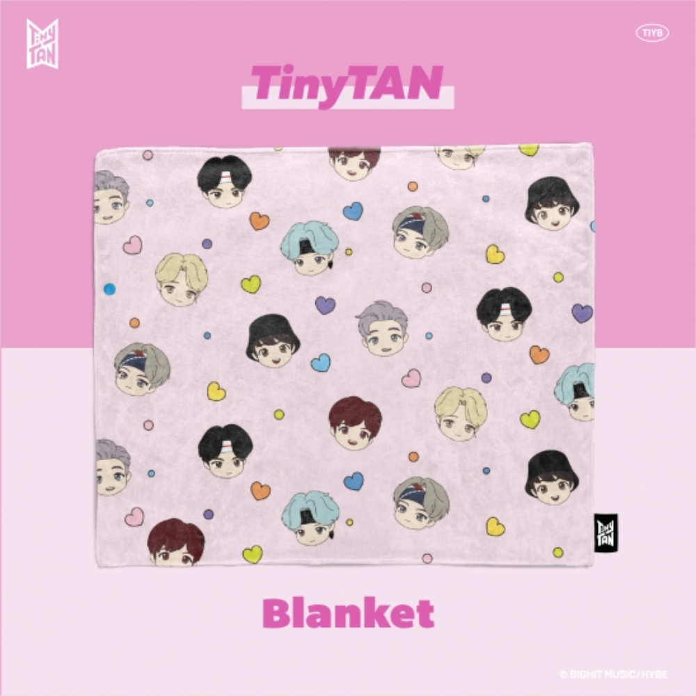 BTS TinyTAN Official Licensed Blanket - Big Face - COKOYAM