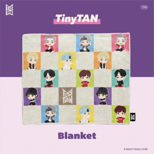 BTS TinyTAN Official Licensed Blanket - Check - COKOYAM