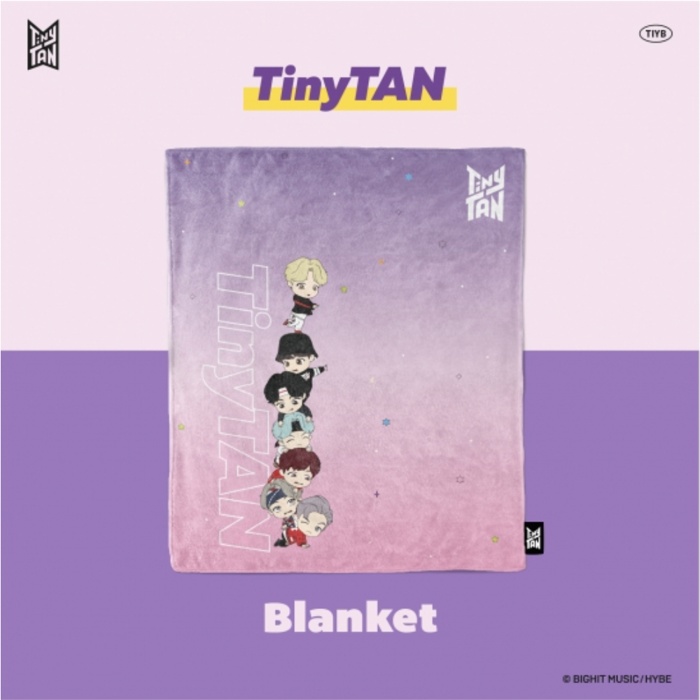 BTS TinyTAN Official Licensed Blanket - Piggy Back - COKOYAM