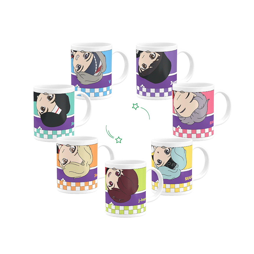 BTS TinyTAN Peek A Boo Mug Cup - Suga - COKOYAM