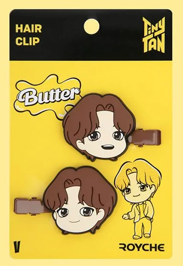 BTS TinyTan BUTTER PIN CLIP (Pair)