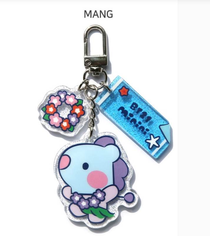 BT21 ACYLIC KEYRING SUMMER SKY