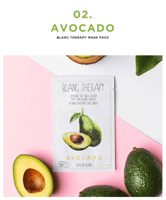 Ballon Blanc Therapy Avocado Sheet Mask - CoKoYam