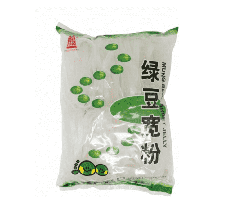 Double Pagoda Mung Bean Wide Vermicelli Glass Noodle (180g, 400g) - CoKoYam