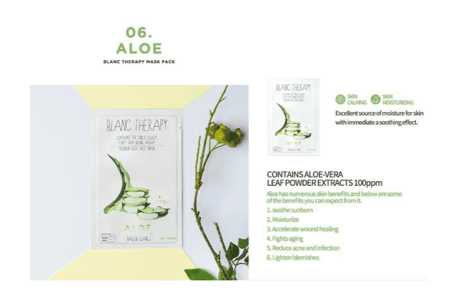 Ballon Blanc Therapy Aloe Sheet Mask - CoKoYam