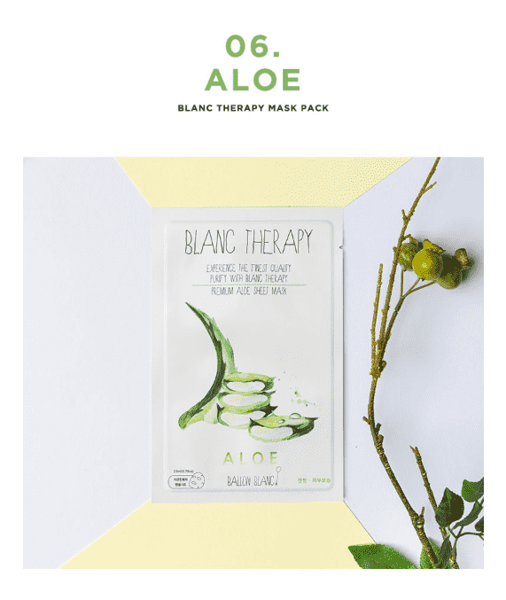 Ballon Blanc Therapy Aloe Sheet Mask - CoKoYam