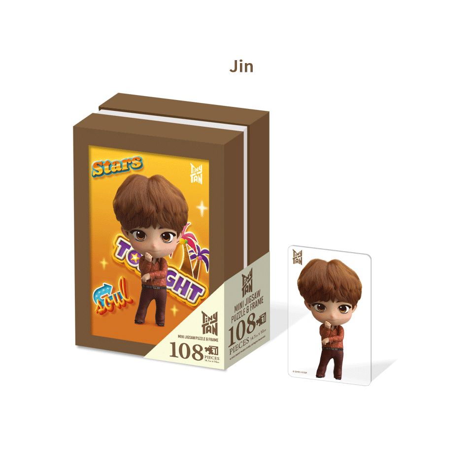 BTS TinyTAN Dynamite Photo Frame Jigsaw Puzzle 108 Pcs - COKOYAM