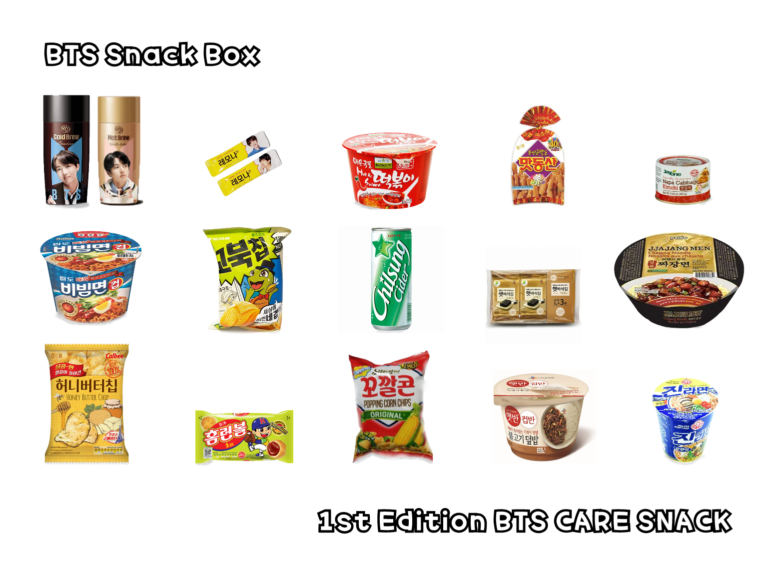 COKOYAM Selection BTS Care Korean Special Snack Gift Box - [Discounted Item] - CoKoYam