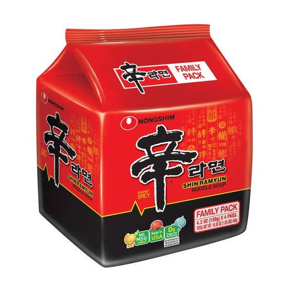 Nongshim Shin Ramen Pack (480g-4pk) - [discounted item] - CoKoYam