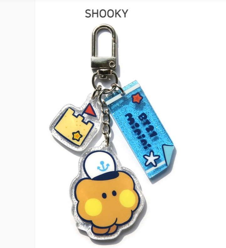 BT21 ACYLIC KEYRING SUMMER SKY