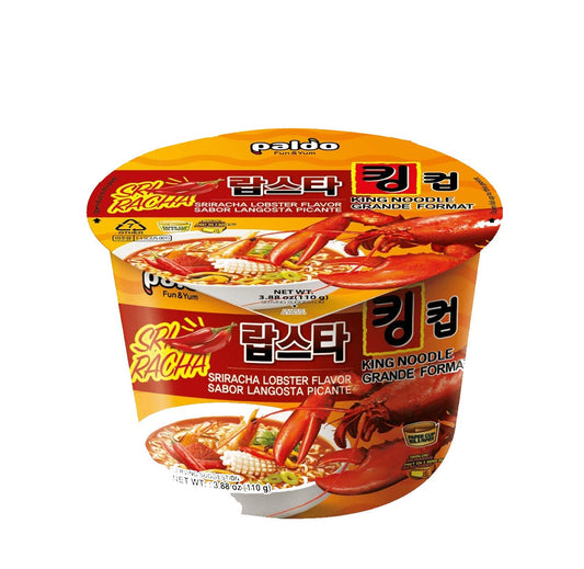 Paldo King Cup Lobster Sriracha Ramen (110g) - CoKoYam