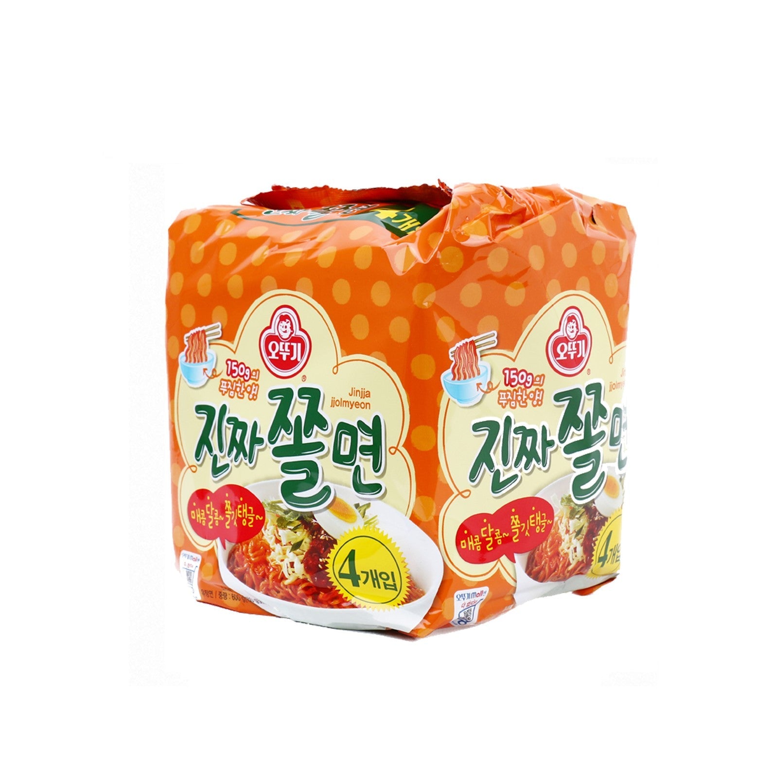 Ottogi Jinjja Jjolmyeon Pack (600g-4PK) - CoKoYam