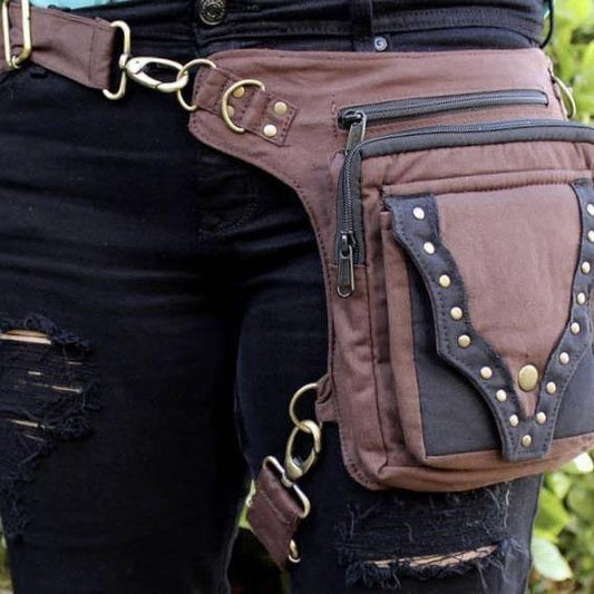 Women's Practical Fannypack Cotton Waistbag Travel Utility Belt - CoKoYam