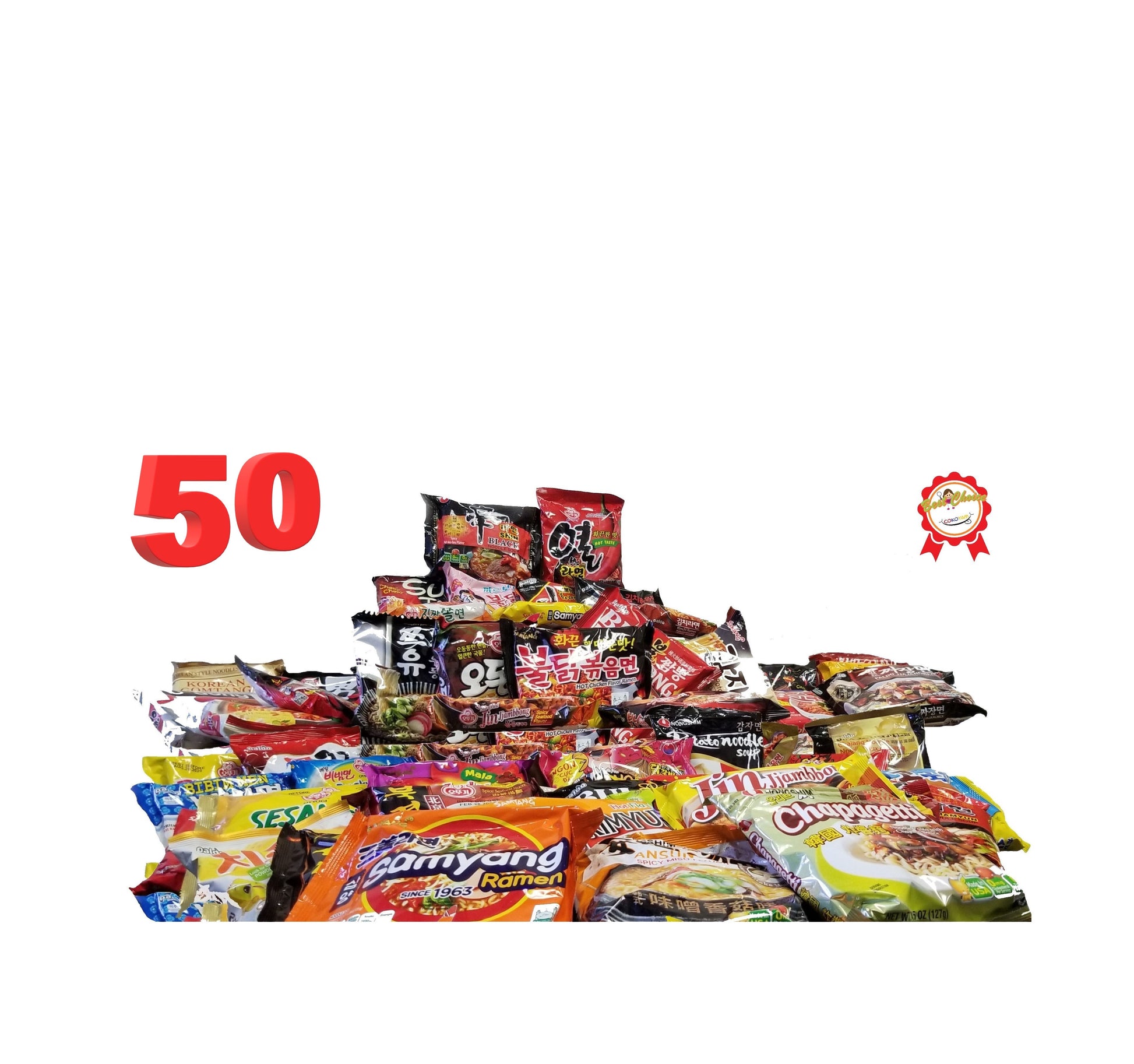 COKOYAM AYCE Korean Ramen Jumbo Combo (Over 50 Different Ramen Flavor Packs) - [Discounted Item] - CoKoYam