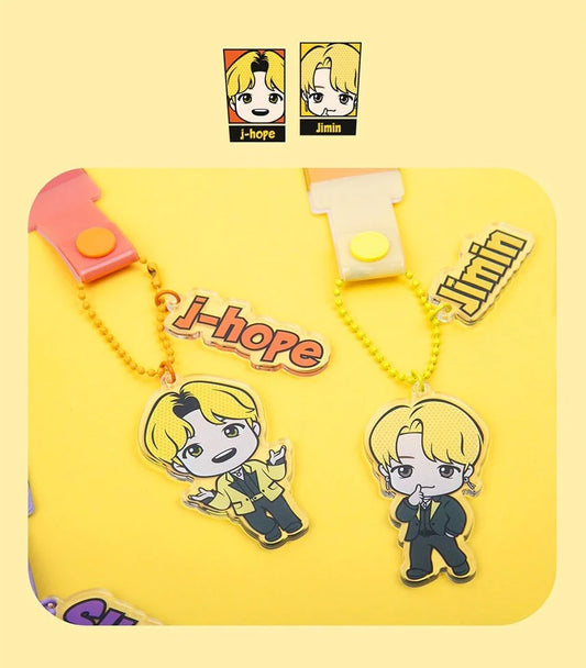 BTS TinyTan BUTTER ACRYLIC HAND STRAP KEYRING