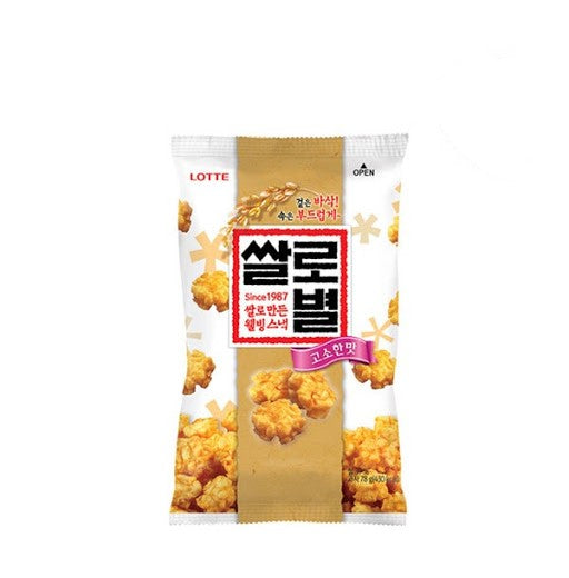 Lotte Ssalrobyeol Rice Snack Original(78g) - CoKoYam