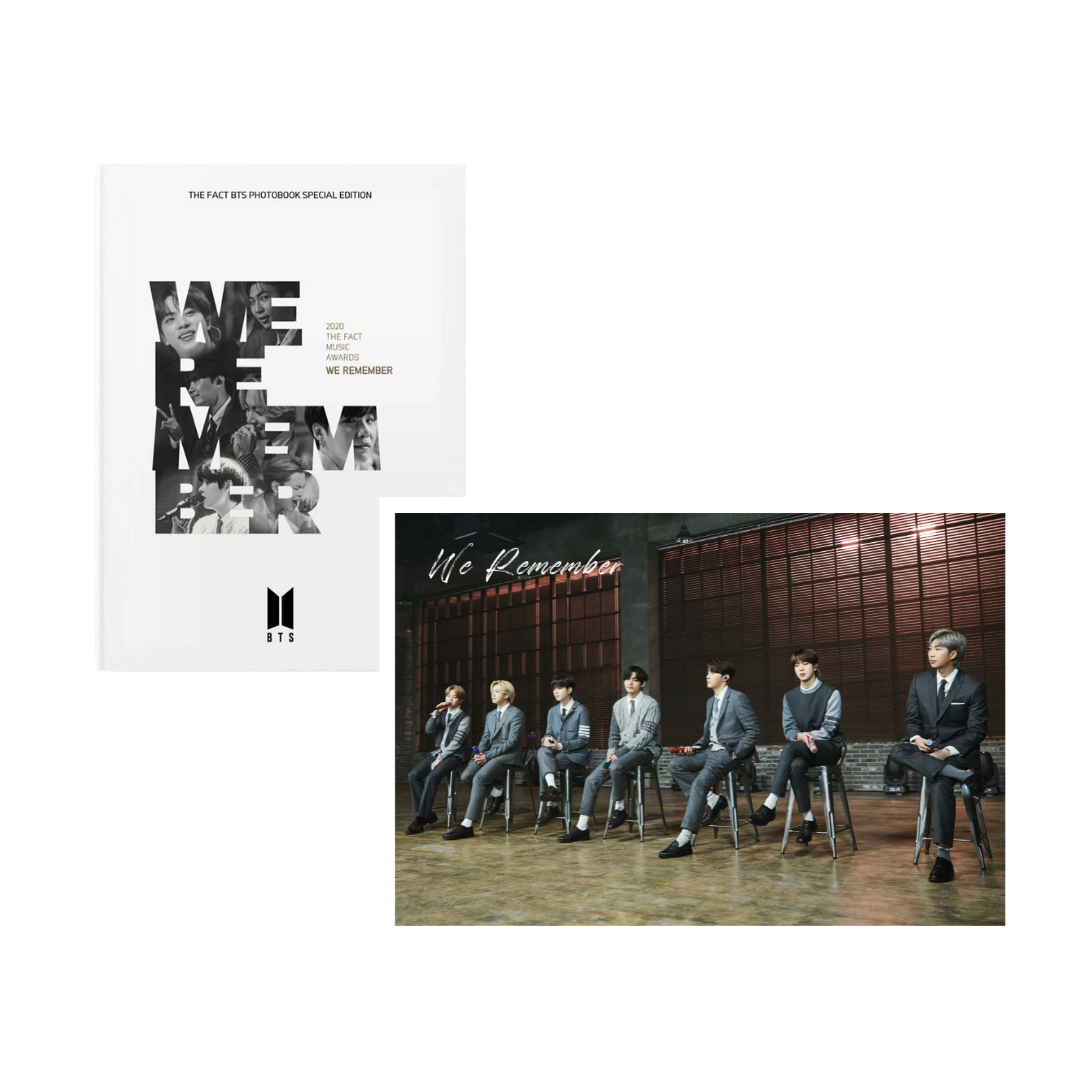 OFFICIAL BTS THE FACT Extra Poster & Photobook - Special Limited Edition: WE REMEMBER - [Venue Price] - COKOYAM